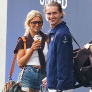 Alexander Zverev alături de modelul Caroline Daur. Sursă foto: Splash News