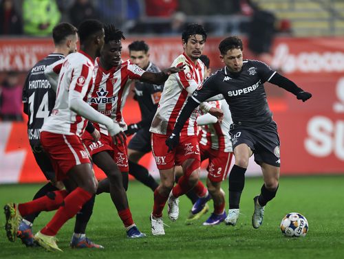 Olimpiu Moruțan, în tricoul Rapidului // FOTO: Sport Pictures