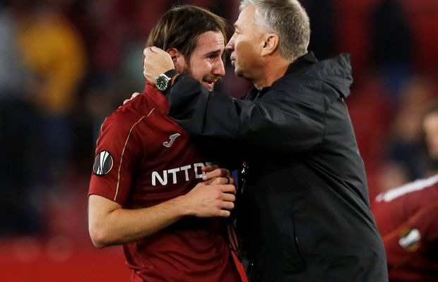 CFR CLUJ. Păun a plâns în pumni după eliminarea din Europa League cu Sevilla!