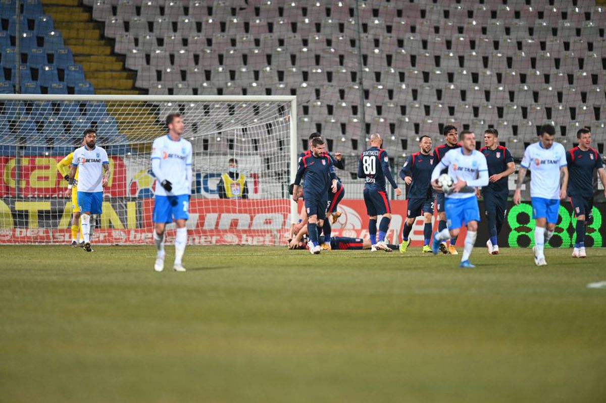 FOTO UPDATE Craiova a cerut două lovituri de pedeapsă în meciul cu Chindia! Verdictul lui Constantin Zotta