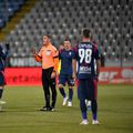 CS Universitatea Craiova a cerut două lovituri de la 11 metri în repriza secundă a partidei cu Chindia Târgoviște, la scorul de 0-0