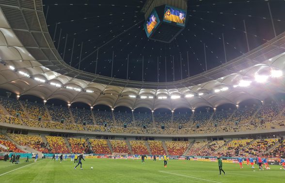 Imaginea specială apărută pe cubul Arenei Naționale și la vestiare înainte de FCSB - Farul