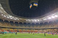 Imaginea specială apărută pe cubul Arenei Naționale și la vestiare înainte de FCSB - Farul