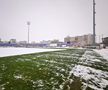 Probleme la Botoșani înainte de meciul cu Rapid » Luni, terenul era acoperit de zăpadă