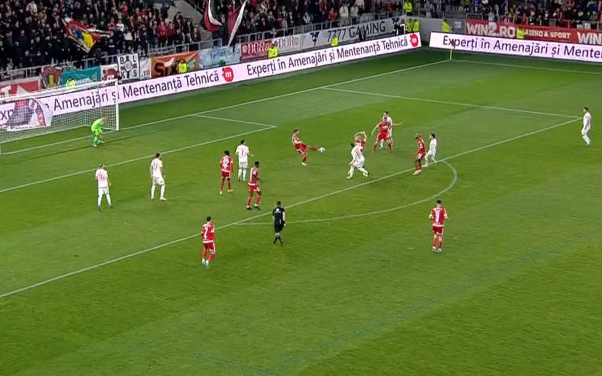 Decizie fără sens în Dinamo - Hermannstadt, din camera VAR