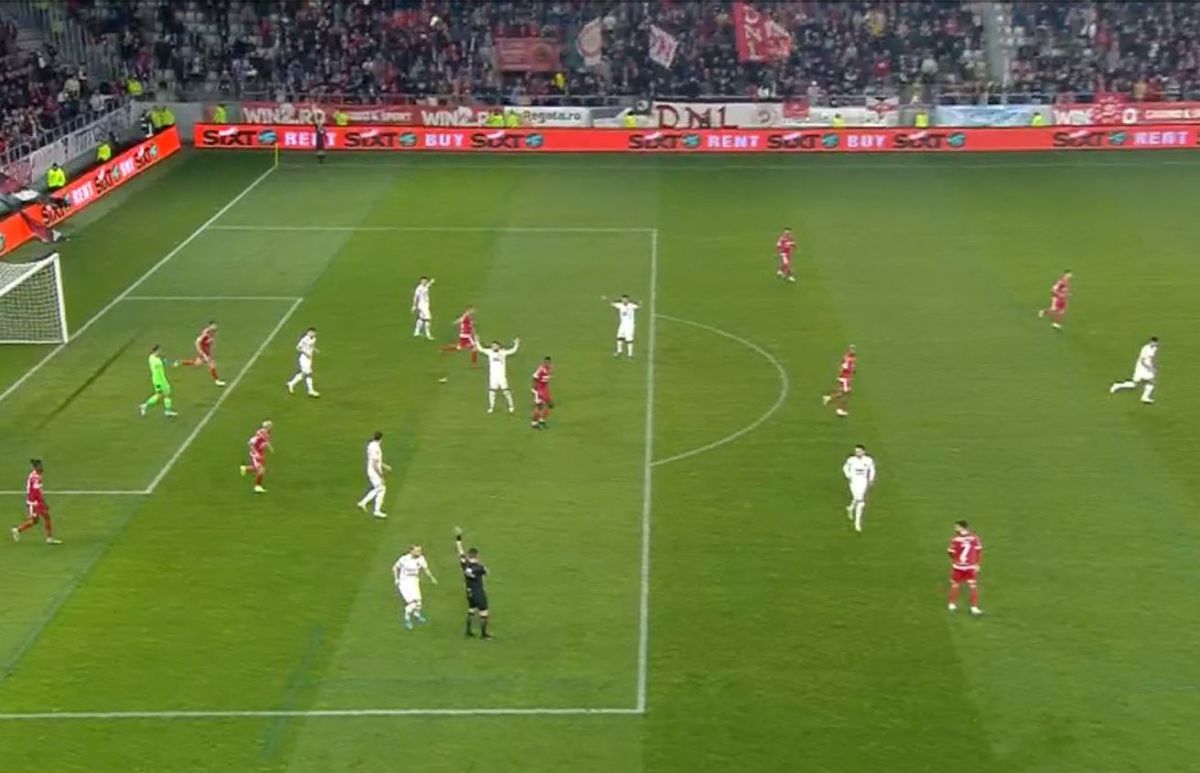 Decizie fără sens în Dinamo - Hermannstadt, din camera VAR
