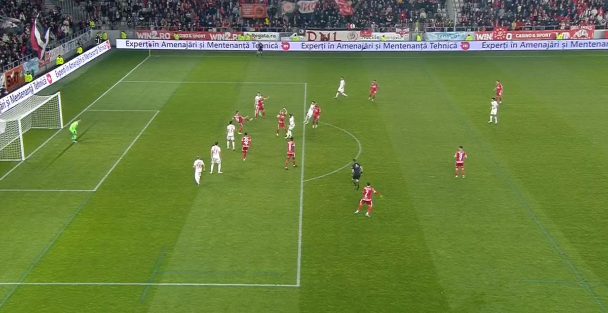 Decizie fără sens în Dinamo - Hermannstadt, din camera VAR