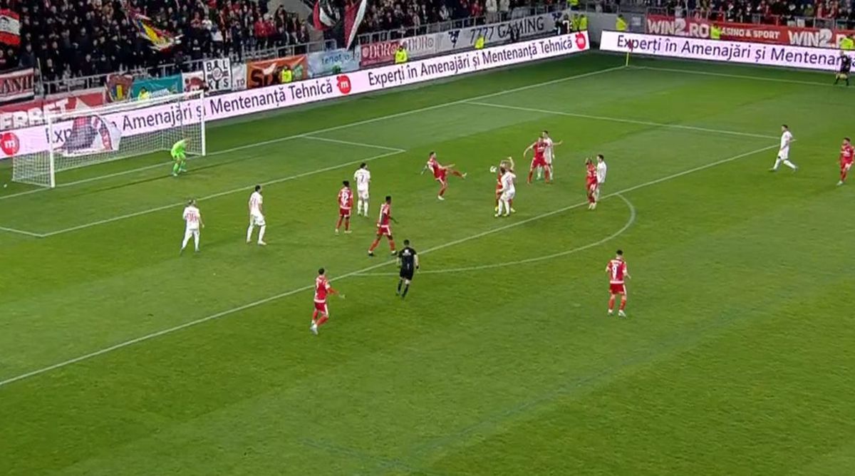 Decizie fără sens în Dinamo - Hermannstadt, din camera VAR
