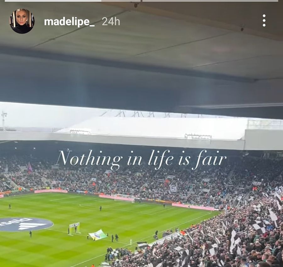Lucia Dubravka, mesaj pe Instagram / Foto: Instagram @newcastleunitedtimes Soția a ieșit prima la atac, după ce a pățit fotbalistul „păcălit” să semneze: „Nimic în viață nu este corect”
