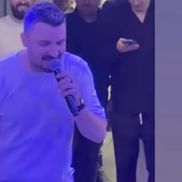 Constantin Budescu a luat microfonul și a început să cânte la aniversarea sa. Foto: Captură tiktok