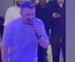 Constantin Budescu a luat microfonul și a început să cânte la aniversarea sa. Foto: Captură tiktok