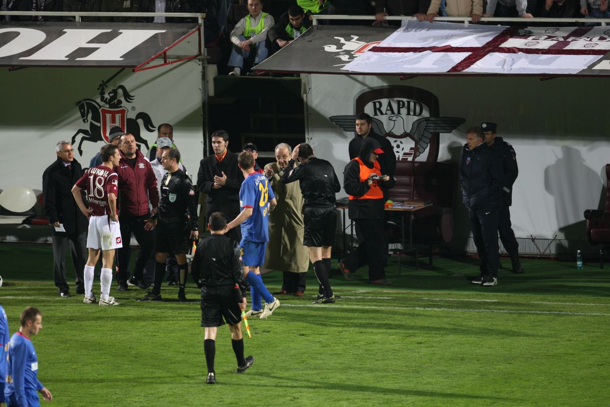 Imagini de la cazul „Bricheta”, cel mai încins derby dintre Rapid și FCSB