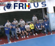Gestul lui Bogdan Burcea / foto: captură YouTube @Federatia Romana de Handbal