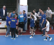 Gestul lui Bogdan Burcea / foto: captură YouTube @Federatia Romana de Handbal