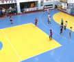 Gestul lui Bogdan Burcea / foto: captură YouTube @Federatia Romana de Handbal