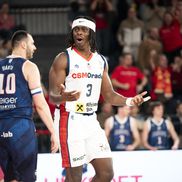 Thomas Bropleh, în maioul lui CSM Oradea/Foto: CSM Oradea