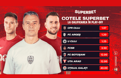 Favoriți și outsideri în lupta la play-off. Cum arată Cotele Superbet