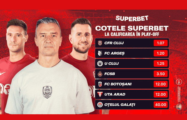 Favoriți și outsideri în lupta la play-off. Cum arată Cotele Superbet