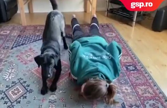 VIDEO // Cum o ajută cățelul pe norvegianca Brattset să se pregătească