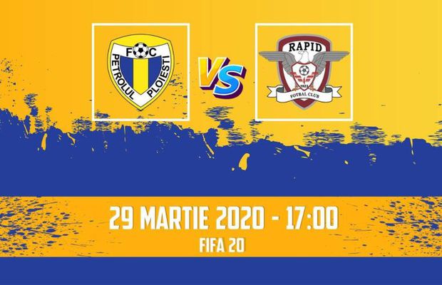 Derby-ul Petrolul – Rapid se mută în Fifa 20 » Banii obținuți din biletele virtuale vor fi donați