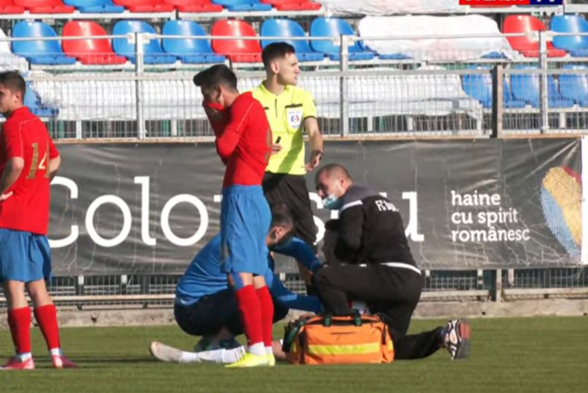 Accidentare Mitran CSA Steaua - Dinamo 2