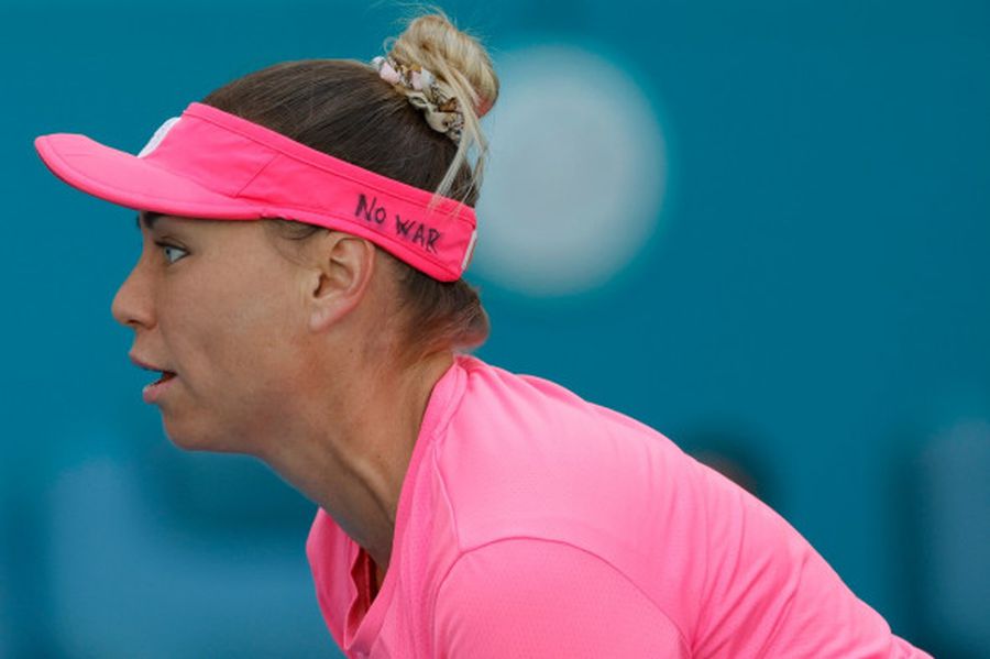 Vera Zvonareva, mesaj curajos împotriva războiului » Cum a protestat jucătoarea de tenis la turneul de la Miami