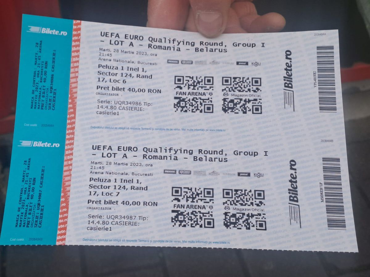 Liniște la casele de bilete înainte de România - Belarus