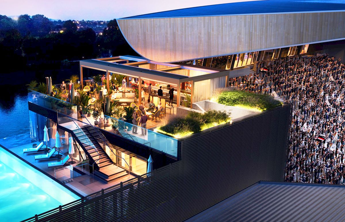 „Experiență unică în lume!” » Noul sector al stadionului inaugurat în 1896 arată fabulos: piscină, priveliște către râu și restaurante de lux