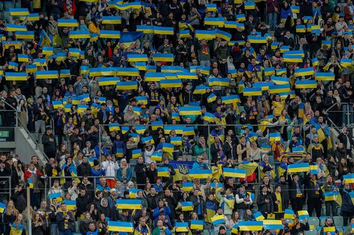 Suporterii ucraineni au fost stăpânii stadionului din Wroclaw / Foto: Imago