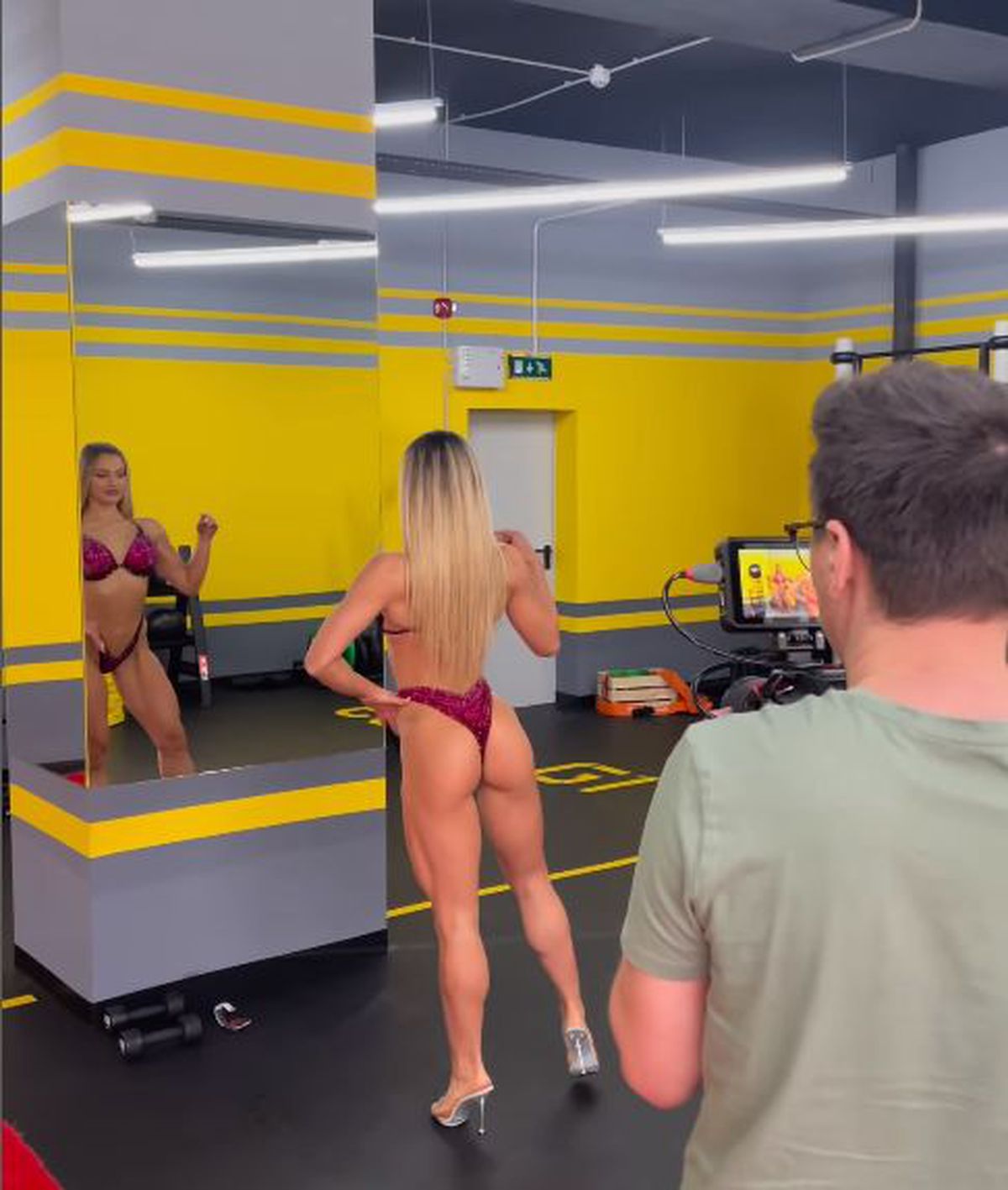 Ioana Bîrsan, sportiva care face senzație în sala de fitness