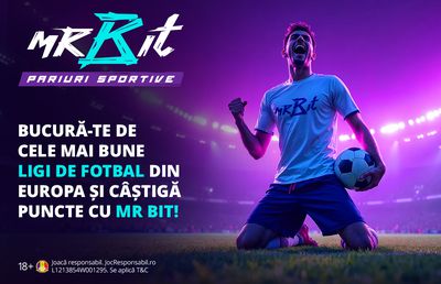 Fotbal european de top și un fond total de 10.000 RON la Mr Bit