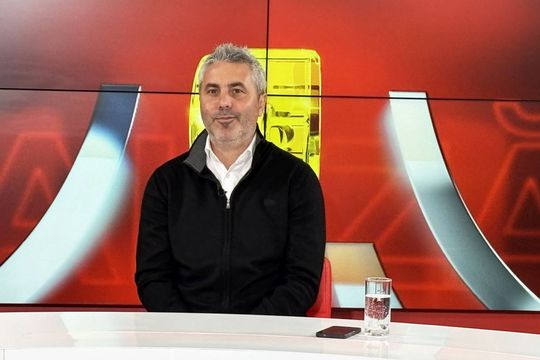 Rică Neaga, în studioul Gazetei Sporturilor