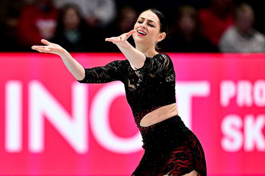 Julia Sauter evoluând în programul scurt al Campionatelor Mondiale Foto: Imago Images