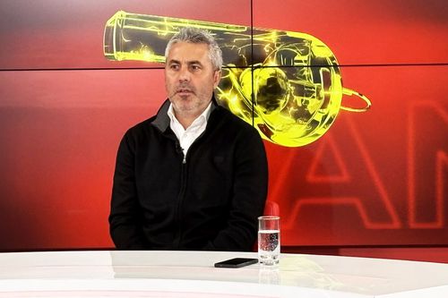 Rică Neaga, în studioul Gazetei Sporturilor