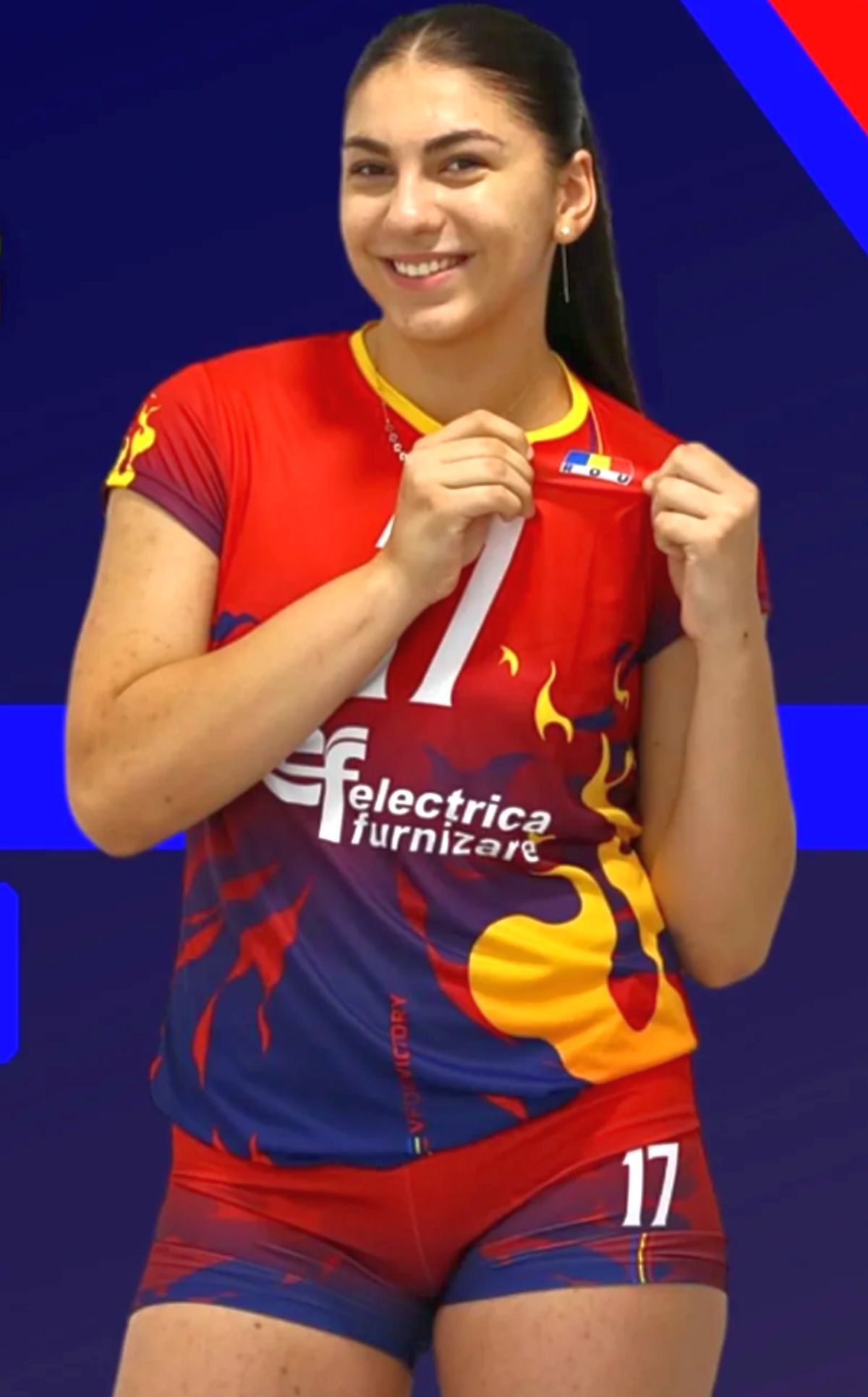 Fenomen în voleiul românesc! Poartă 46 la picior și măsoară 1,85 metri înălțime la doar 14 ani: „Am acest atu genetic” » E deja om de bază în prima ligă