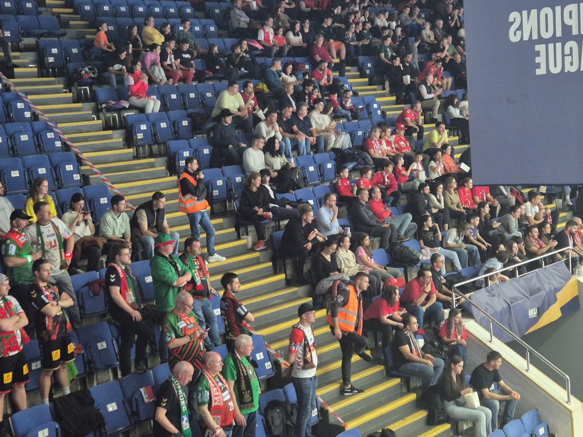 La pauza meciului cu Magdeburg, un veteran a coborât din galeria lui Dinamo și a mers în mijlocul fanilor nemți » Ce a urmat