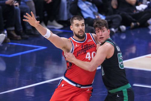 Ivica Zubac, în echipamentul lui Los Angeles Clippers/Foto: Imago Images