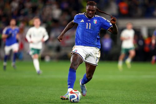 Moise Kean, jucând pentru Italia // foto: Imago Images