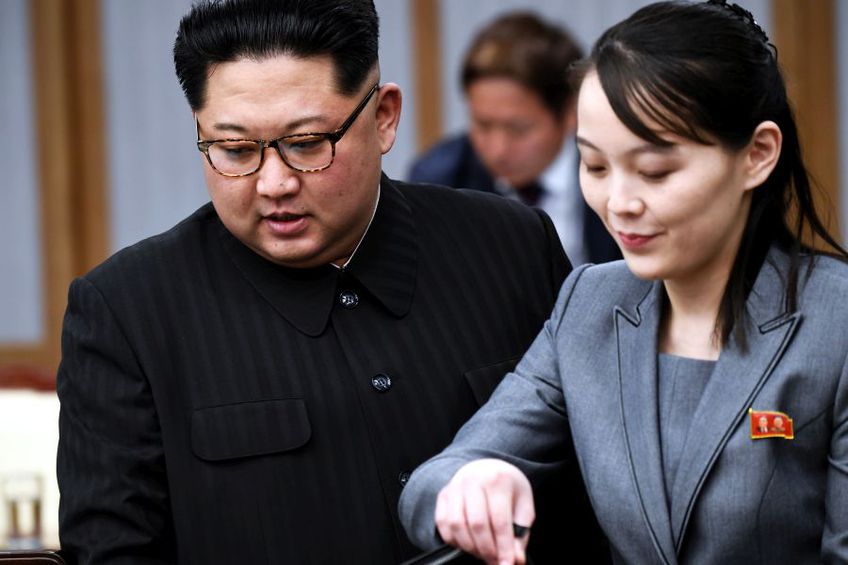 Kim Yo Jong, alături de Kim Jong-Un. foto: Guliver/Getty Images