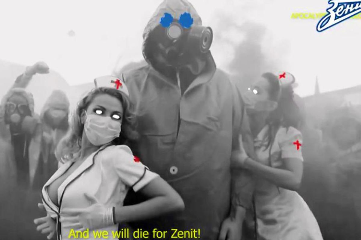 Ultrașii lui Zenit șochează din nou » Huliganii ruși sfidează pandemia de COVID-19 într-un videoclip interzis minorilor