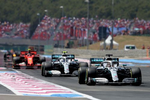 Lewis Hamilton a câștigat Marele Premiu al Franței anul trecut, urmat de coechipierul Valtteri Bottas Foto Guliver/GettyImages