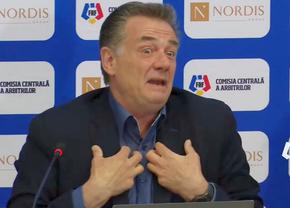 Conferință de presă de TREI ore a lui Kyros Vassaras, șeful arbitrajului românesc. Cum explică fazele controversate din Liga 1