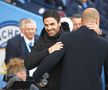 Mikel Arteta și Pep Guardiola, înainte de City - Arsenal 4-1 // foto: Guliver/gettyimages