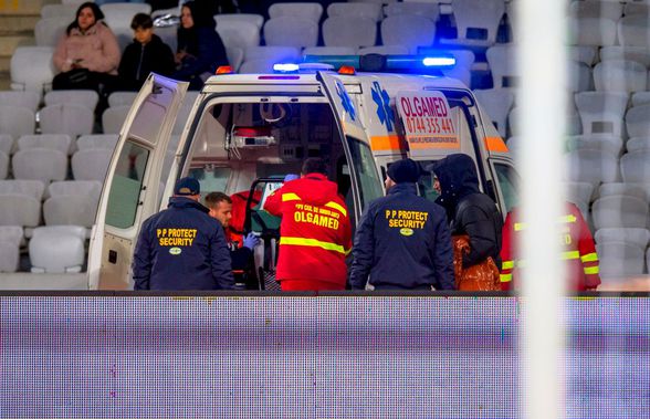 Emoții la Cluj, în semifinala Universitatea - UTA: luată de ambulanță, după ce i s-a făcut rău