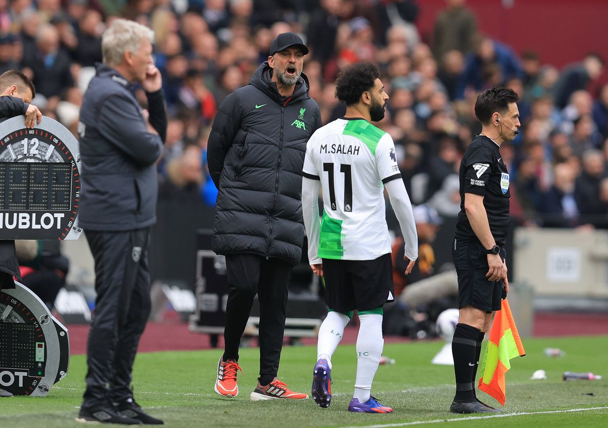 Mohamed Salah s-a certat cu Jurgen Klopp în timpul meciului cu West Ham