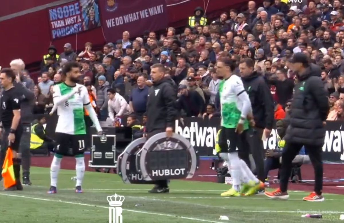 Mohamed Salah s-a certat cu Jurgen Klopp în timpul meciului cu West Ham