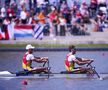 Andrei Cornea și Florin Enache în acțiune la CE de canotaj de la Szeged FOTO Raed Krishan