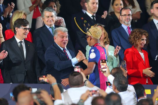 Joan Laporta i-a ironizat pe cei de la Real Madrid după victoria din finala Cupei Spaniei / Foto: Getty Images