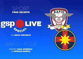 Rapid - FCSB » Derby în Giulești! Analizăm cu Raul Rusescu și Ciprian Marica, la GSP Live Special