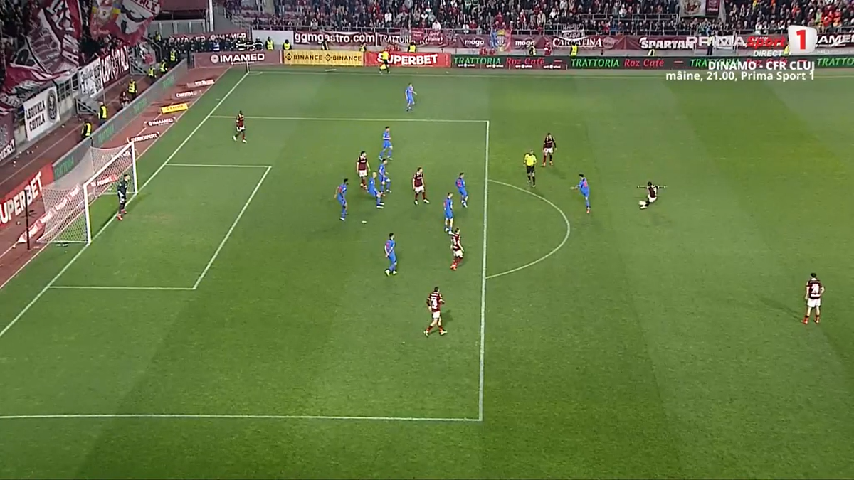 Radu Petrescu i-a refuzat Rapidului un penalty, după ce Christensen a fost tamponat de Târnovanu: „Decizie eronată”